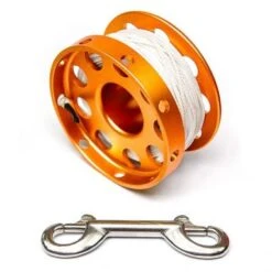 Razor 100' Safety Finger Spool 6 Razor 100' Safety Finger Spool -Dive Gear Shop 0002649 100 safety spool orange