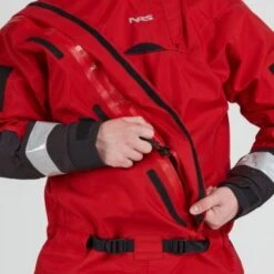 NRS Extreme SAR GTX Dry Suit 23 NRS Extreme SAR GTX Dry Suit -Dive Gear Shop 22529 04 red model entryzipper 111021 2000x2000 1