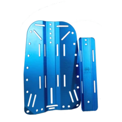 Aluminum Backplate With STA 10 Aluminum Backplate With STA -Dive Gear Shop blue backplate package