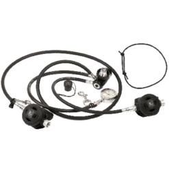 Illusion Long Hose Regulator Package 5 Illusion Long Hose Regulator Package -Dive Gear Shop dris long hose 1