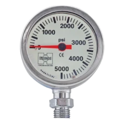 Highland 2" And 2.5" Brass & Glass SPG 14 Highland 2" And 2.5" Brass & Glass SPG -Dive Gear Shop hl301 2 brass glass spg 5