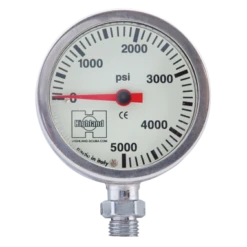 Highland 2" And 2.5" Brass & Glass SPG 16 Highland 2" And 2.5" Brass & Glass SPG -Dive Gear Shop hl302 2.5 brass glass spg 1