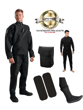 DUI FLX Drysuit & Undergarment Package 1 DUI FLX Drysuit & Undergarment Package