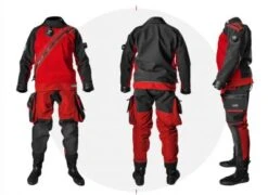E.Lite Plus Drysuit 11 E.Lite Plus Drysuit -Dive Gear Shop red full